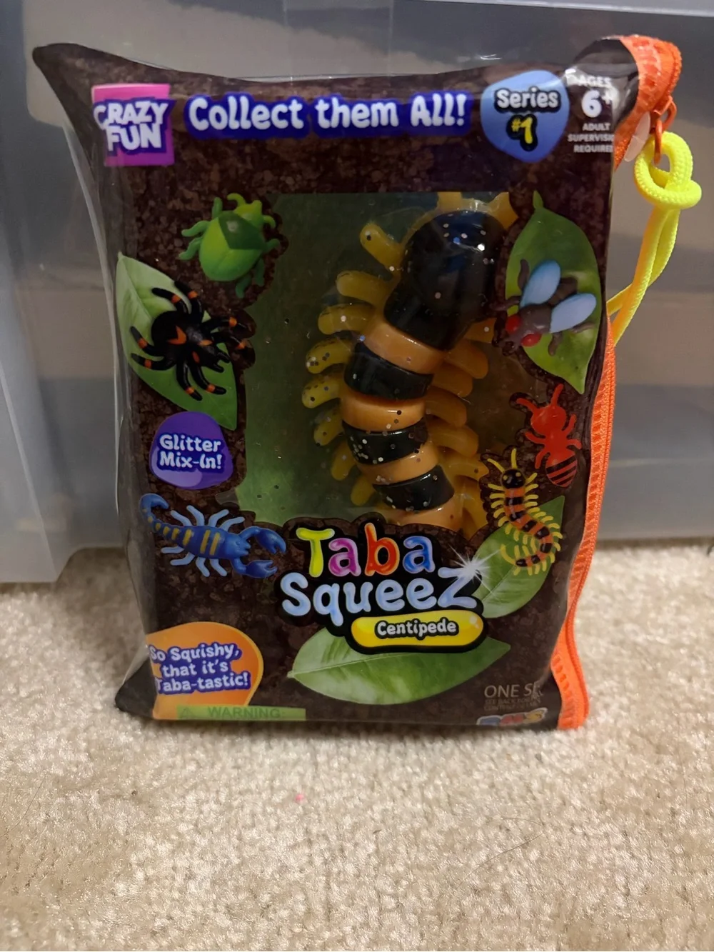 Taba Squeez Stink Bug Sensory Toy - Green